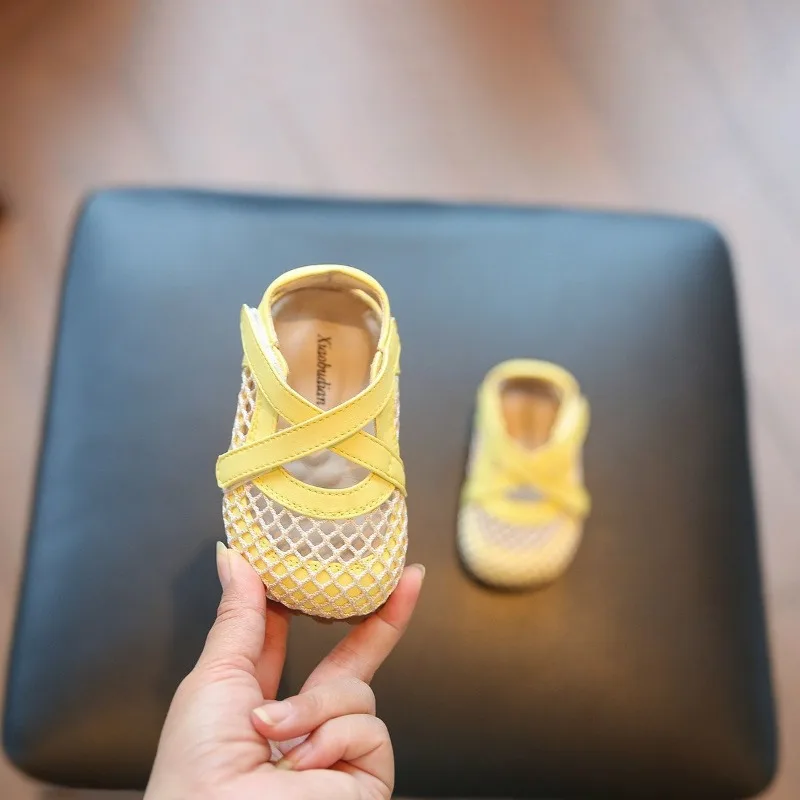 Kleinkind-Sandalen aus atmungsaktivem Mesh, vielseitige Baby-Lauflernschuhe mit runder Zehenkappe, Sommer 2026 Neuheit, Kinder-Flachschuhe mit weicher, rutschfester Sohle – Detail 5