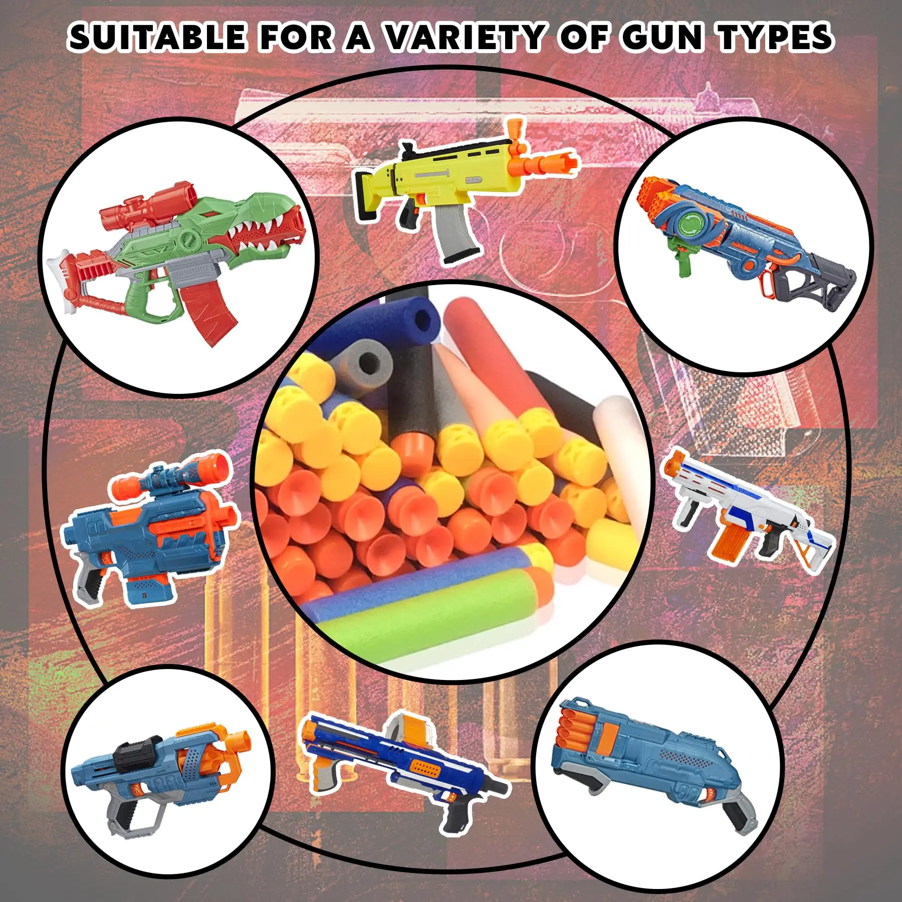 100 pçs 7.2cm recarga bala dardos compatíveis para nerf elite série blasters criança brinquedo arma balas de sucção branca brilham no escuro