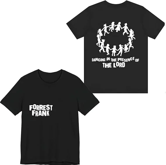 

Футболка Forrest Frank Merch Dancing in The Presence, футболки унисекс, топы с круглым вырезом и короткими рукавами