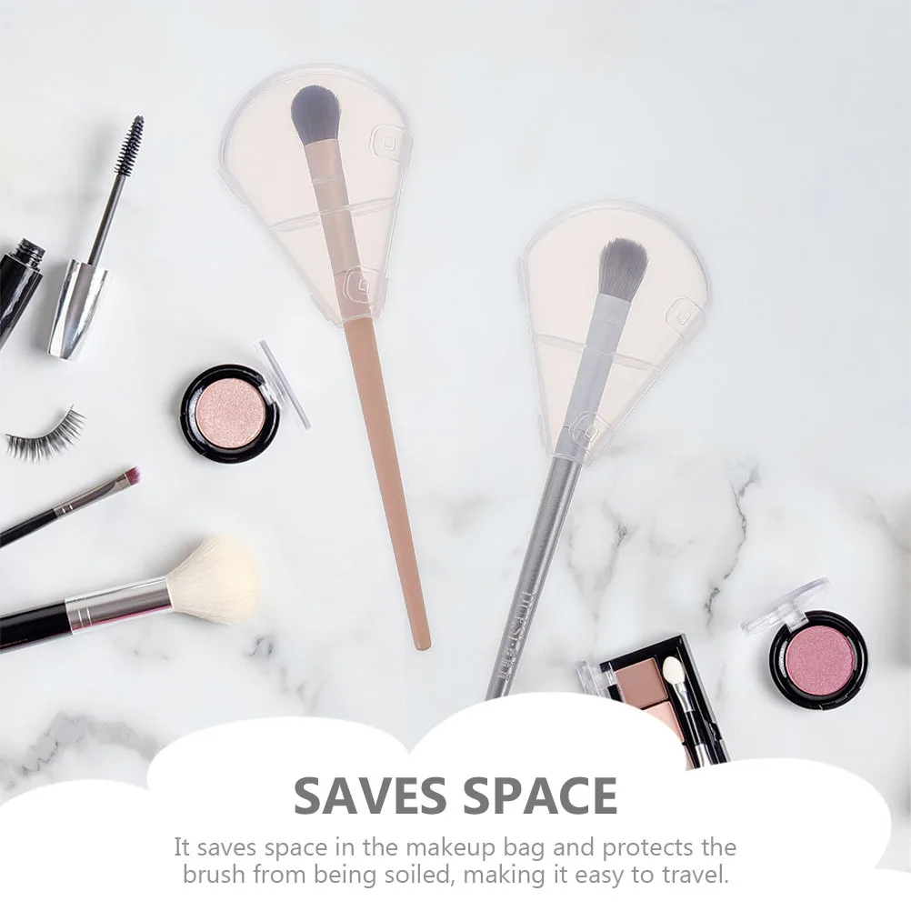 15Pcs Brush Protector Highlighter Brush Cover Medium Small Size Guard for Travel Portable Clean Makeup Tool Accessory