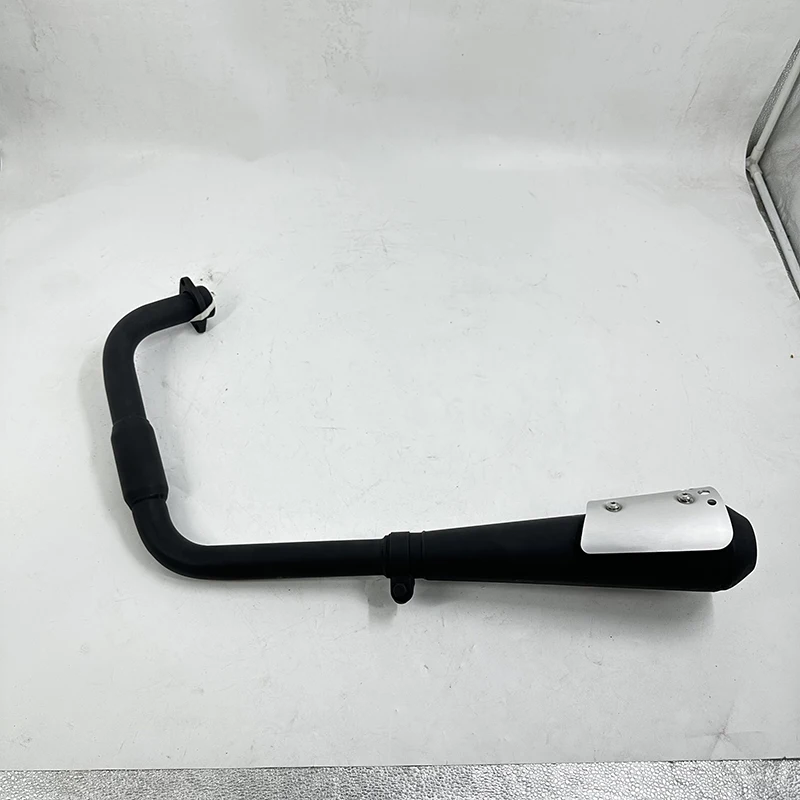 Motorcycle EXHAUST SYSTEM - COMPLETE - QUIET - LH - BLACK - WITH BRUSHED GUARD For MUTT Motorcycle Original Parts MPT-1260