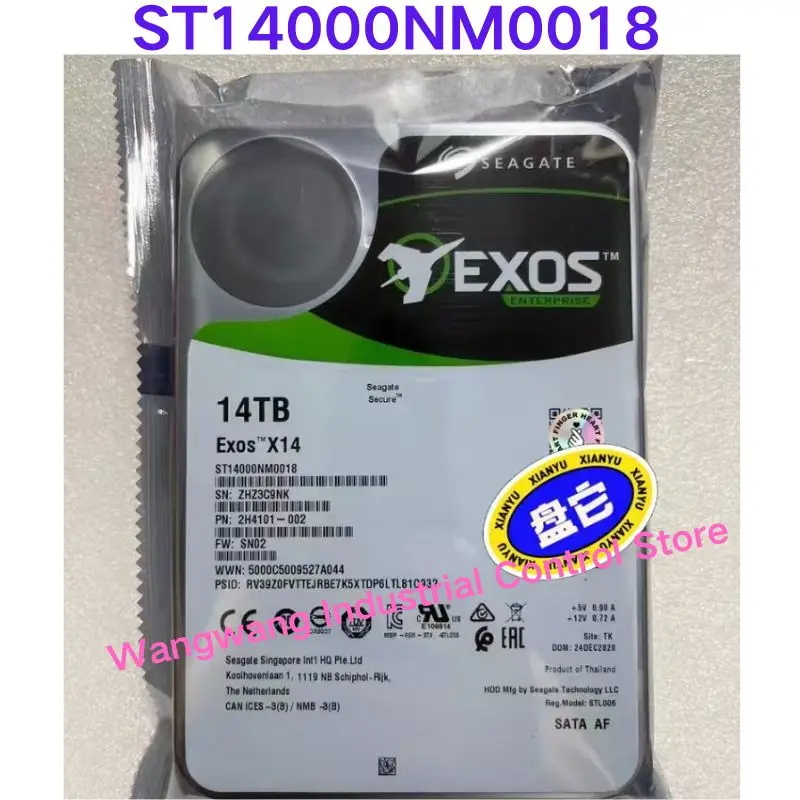 Brand-new 14T enterprise grade helium disk Model: ST14000NM0018