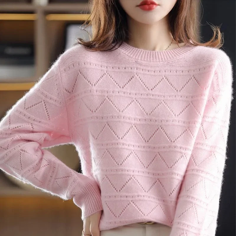 Winter Spring Women Casual Long Sleeve Knit O Neck Pullover Sweater Femme Basic Pull JerseyTops Fashion Blouses Clothes