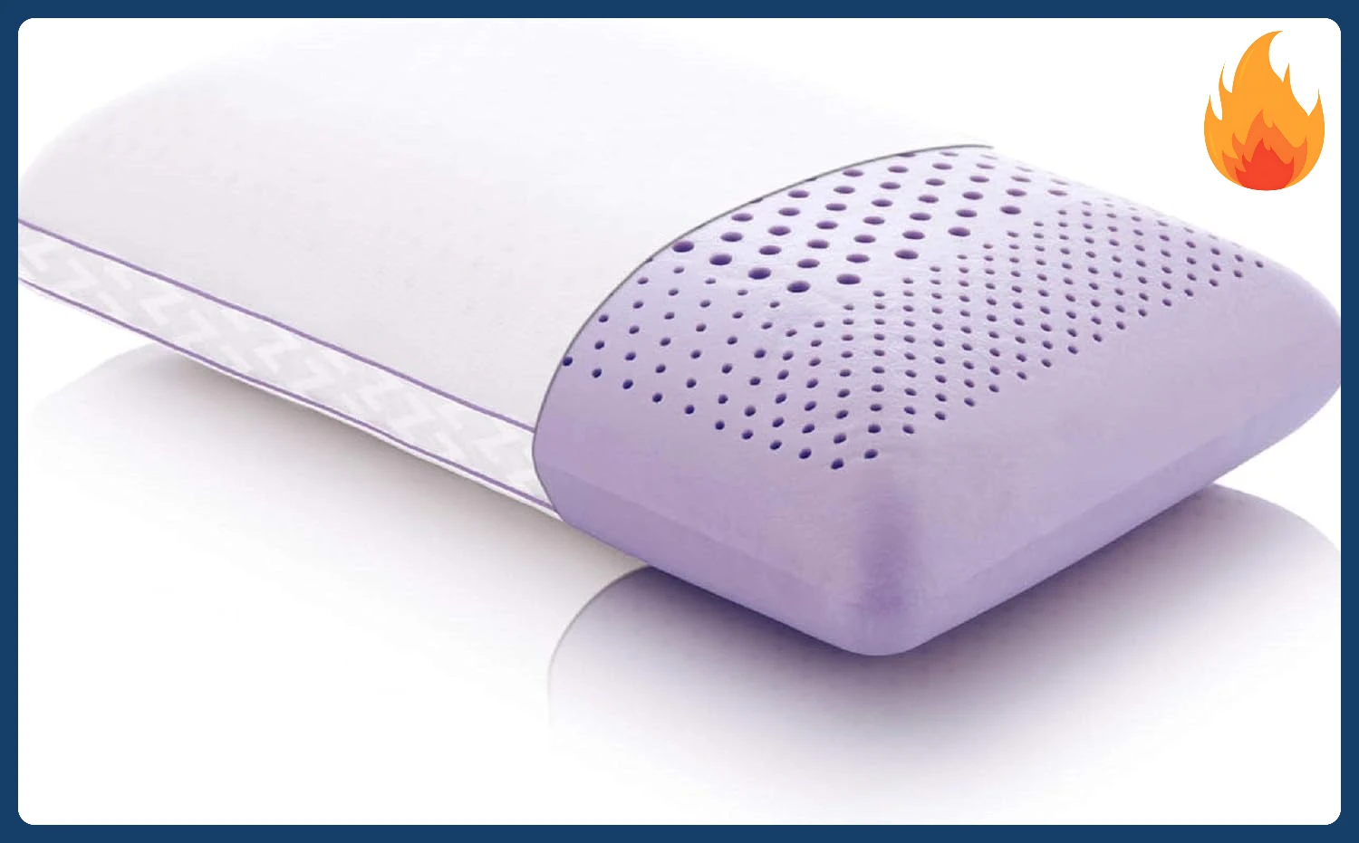 

Z Zoned Dough Memory Foam Infused with Real Natural Lavender Oil Aromatherapy Pillow Spray Included-Queen, purple