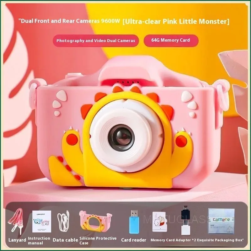 HD Touchscreen Dual Camera Digital Cartoon Camera for Children DSLR Design Gift for Boys Girls Birthday Christmas Use