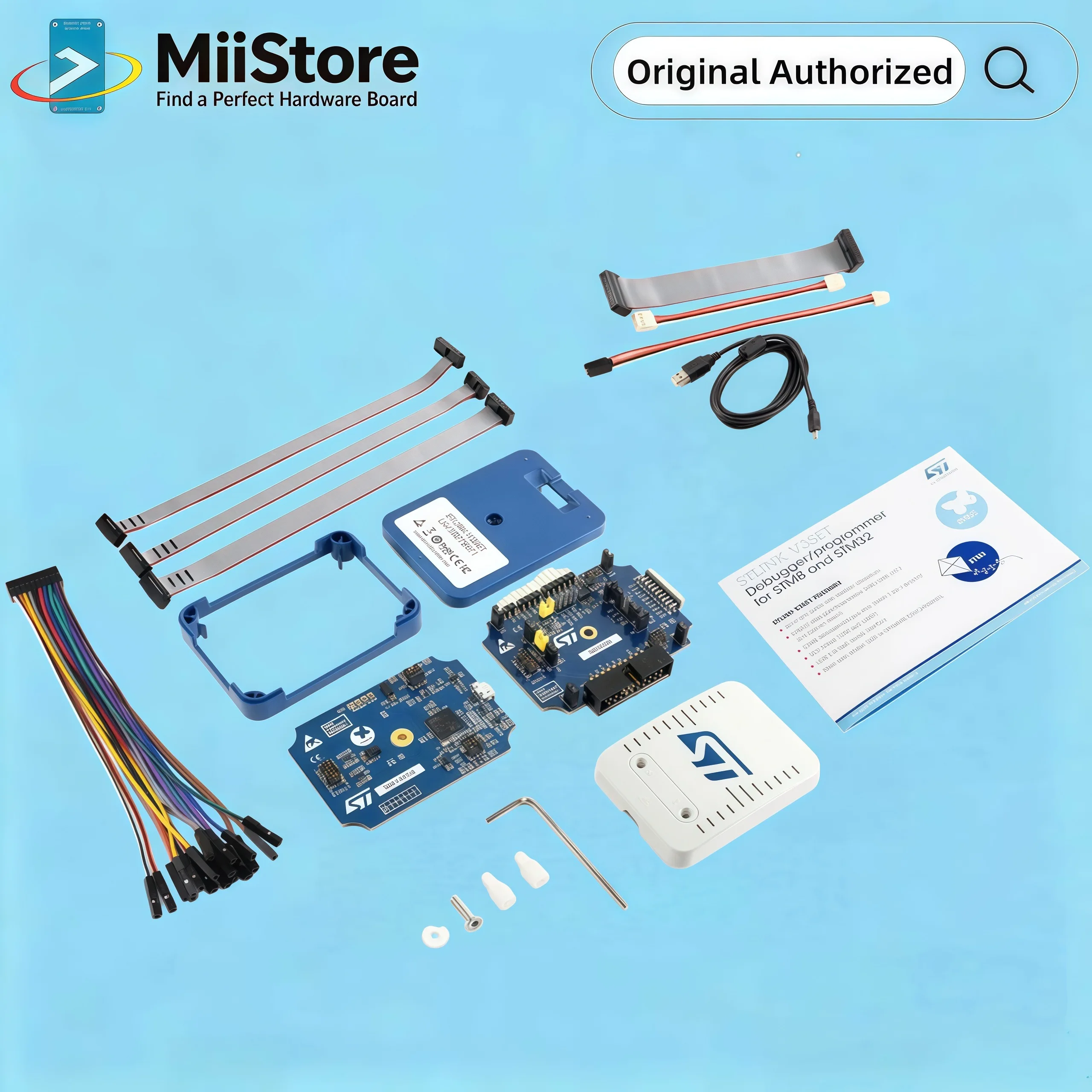 Waveshare STLINK-V3SET Modular in-Circuit Debugger and Programmer for STM32/STM8 - Electronic Development Tool
