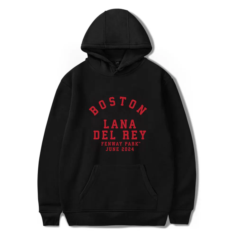 

Lana Del Rey Boston Logo Merch Hoodies Unisex Hooded Sweatshirt Casual Clothing