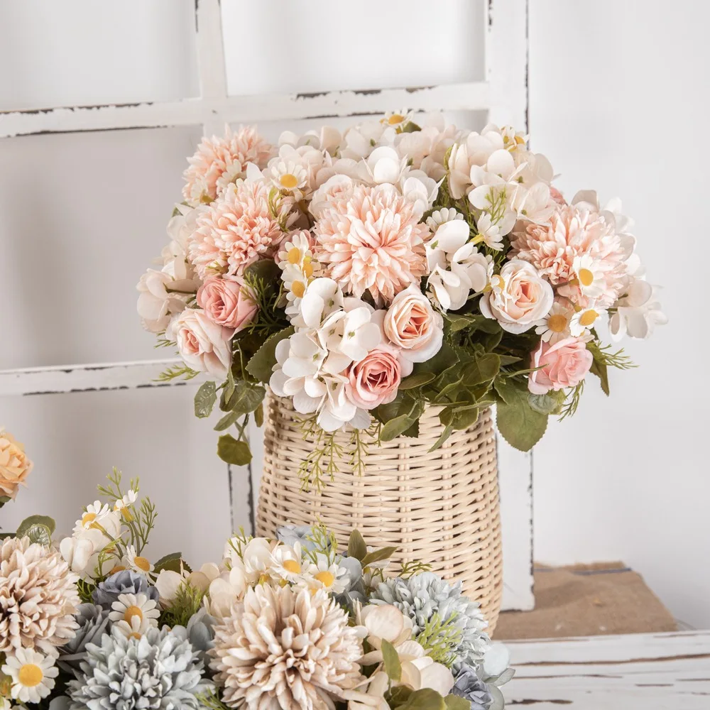 Autumn Chamomile Bouquet INS Style Artificial Flower Manufacturer Home Decoration Cross-border Wedding Wholesale Artificial Flow