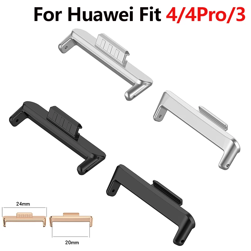 

1 пара адаптеров для часов Huawei Watch Fit 4 4 Pro 3, ремешок-разъем, браслет из металла, нержавеющая сталь, подходит для 3 20 мм, ширина ремешка, аксессуары