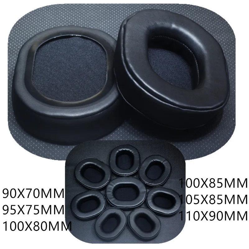 Almohadillas ovaladas para auriculares Sennheiser, almohadillas de espuma para auriculares, 90x70mm, 95x75, 100x80mm, 100x85, 105x85, 110x90mm, 2