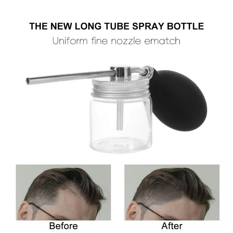 1Pcs Talc Fiber Talcum Powder Blower Puffer Hair Loss Hair Building Fiber Spray Applicator Hair Salon Powder Spray Bottle