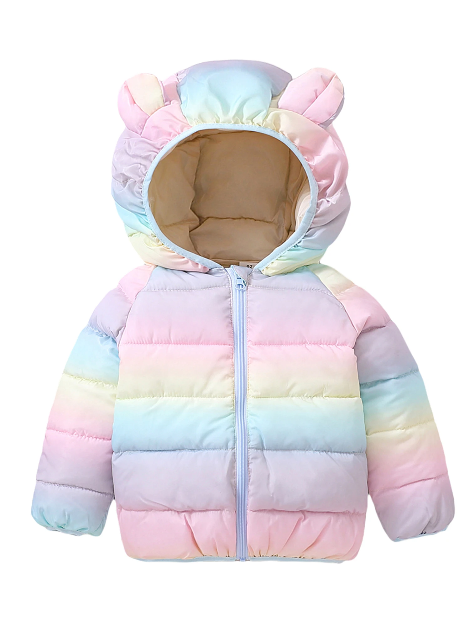 Abrigos de invierno para niños y niñas, sudaderas brillantes, chaqueta acolchada ligera, prendas de vestir