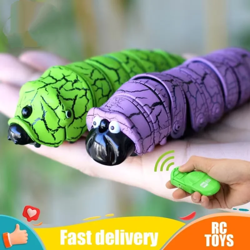 Controle remoto inseto falso cerdas worm mock rc brinquedos animais truque novidade piadas brincadeira natal dia das bruxas crianças menino presentes de festa