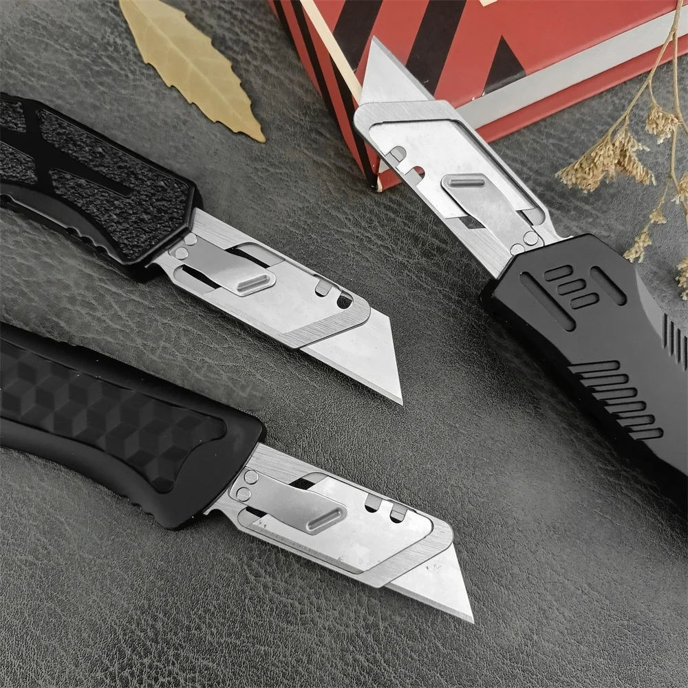 High Quality Utility Art Knife Pocket Knives 440C Blade Zinc Alloy Handle EDC Working Drawing Hiking Camping Tools Men’ Gift