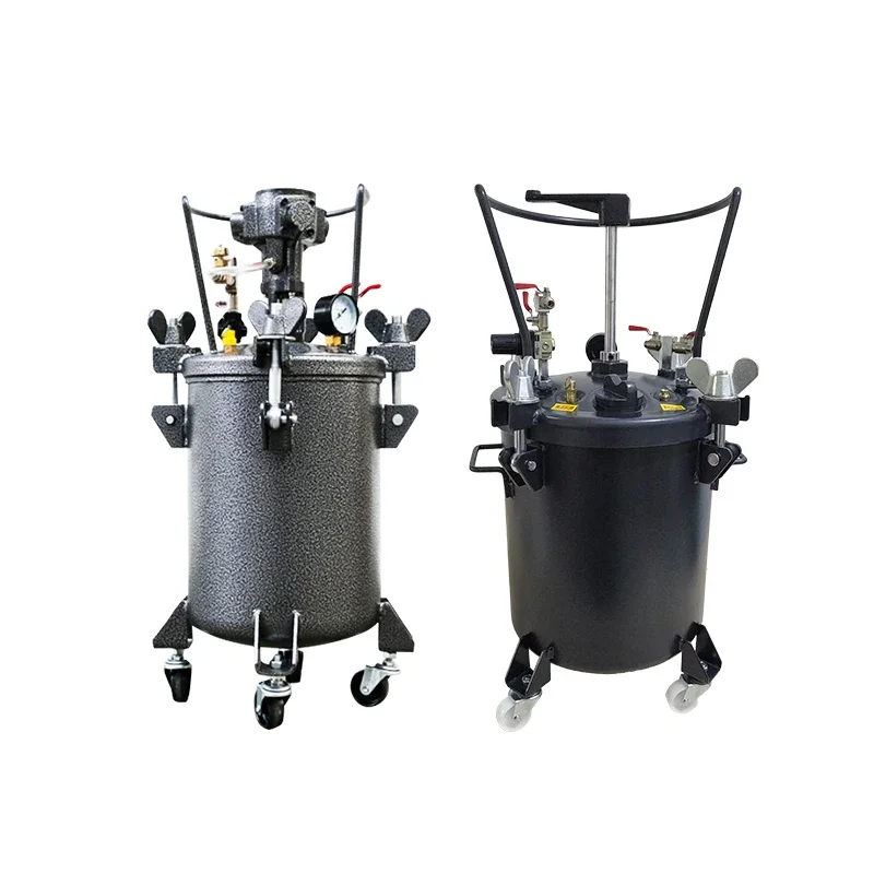 10L-60L Manual Pneumatic Pressure Coating Bucket New Condition Adhesive Paint Mixing Tank