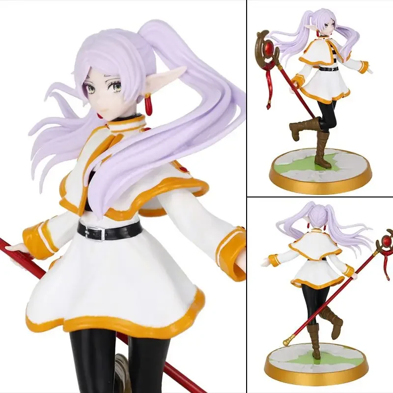 21cm Frieren Figure Frieren At The Funeral Figures Super Kawaii Cartoon Action Pvc Statue Cute Models Collection Dolls Gifts