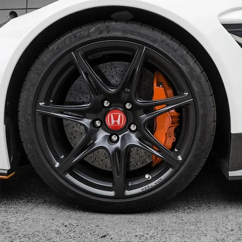 4pcs 56mm Car Wheel Center Hub Cap Badge Emblem Decal Wheel Sticker For Honda Civic Accord Fit City Vezel CRV Odyssey Pilot Jazz