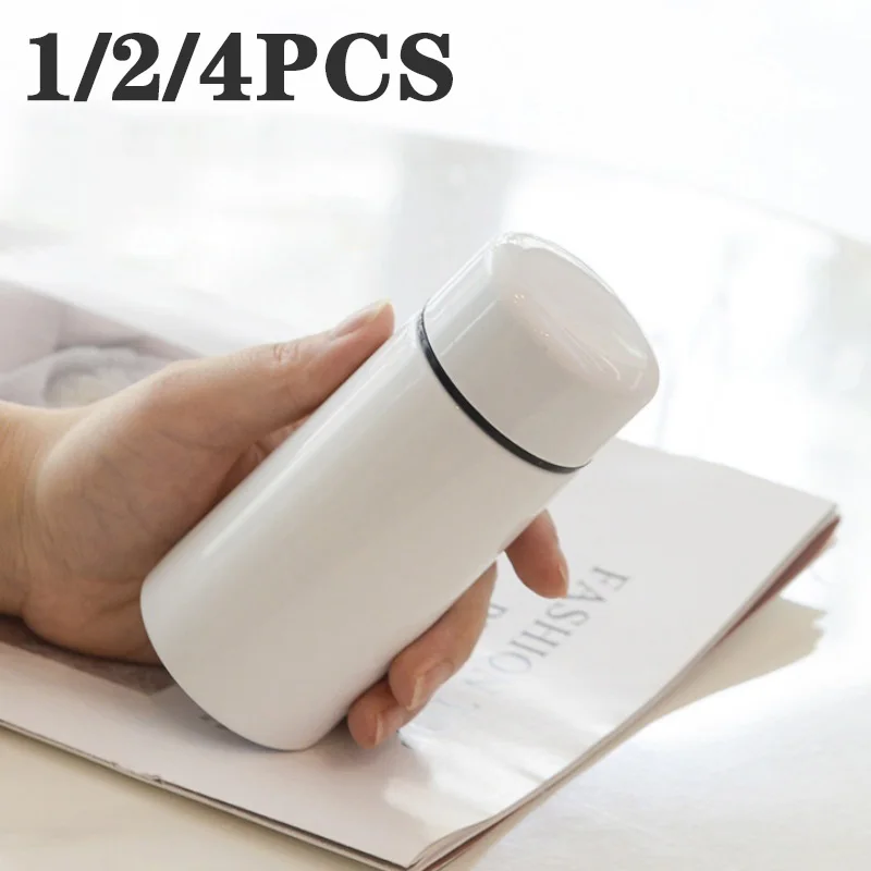 1/2/4PCS 160ML Stainless Steel Insulation Pocket Cup Men and Women Students Children Small Water Cup Vacuum Tea Cup Water Bottle