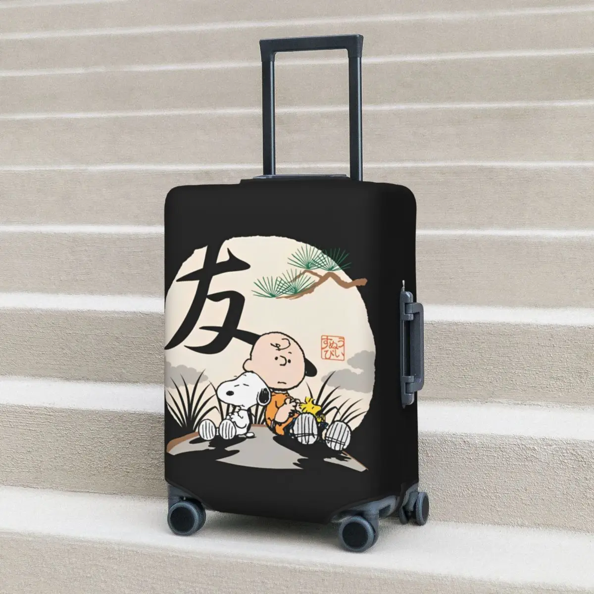 Funny Cartoon Snoopy Suitcase Cover Holiday Useful Luggage Accesories Travel Protector