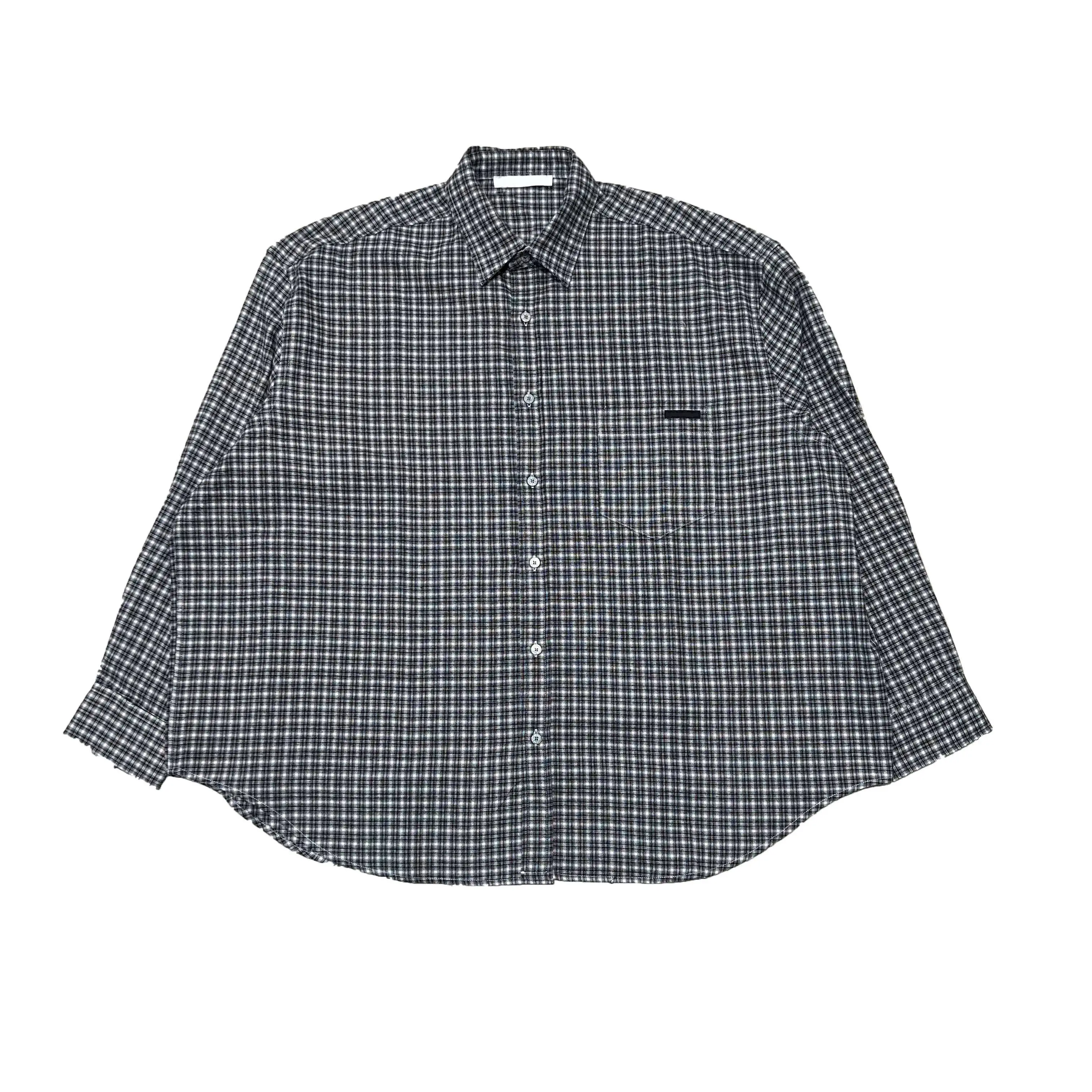 

AC Classic Loose Flannel Plaid Long Sleeve Shirt Jacket