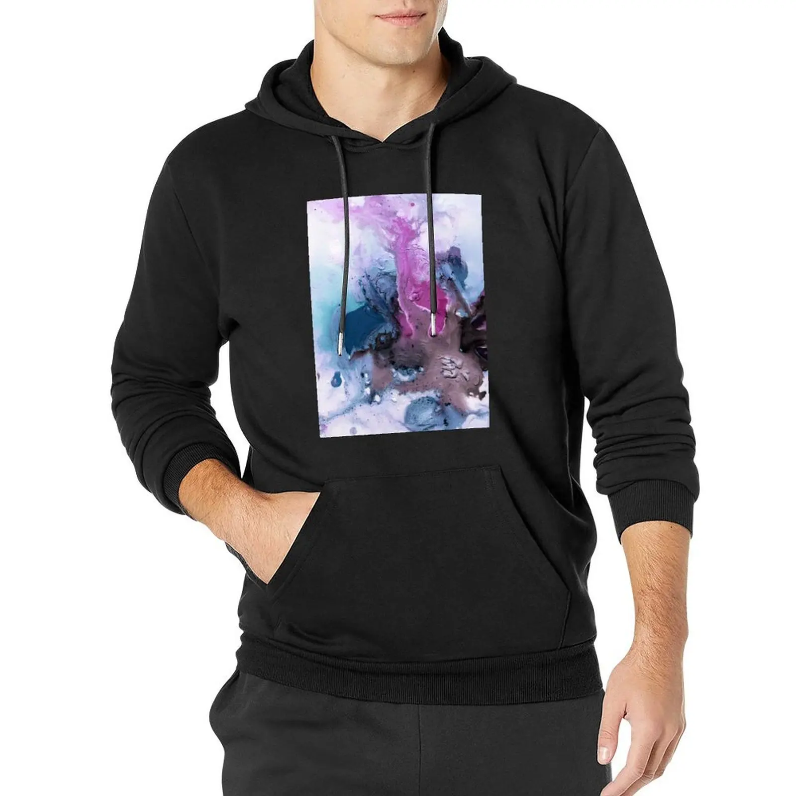 

Abstract Watercolor Painting Pullover Hoodie men wear hoodie streetwear