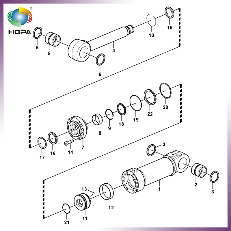 

VOE 14548953 VOE14548953 BLADE CYLINDER SAL KIT FOR VOLVO EW180C EW180D EW180E EW205D EW205E EW210C EW210D EW220E EW230C