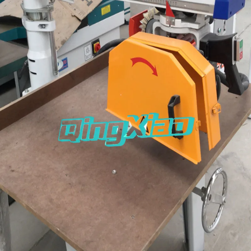 Wood Radial Arm Saw Professional Crosscut Saw Machine High Precision Cutting Tool Sturdy Design for Woodworking Furniture Making