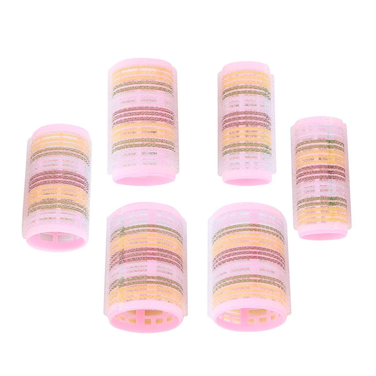 

6 Pcs Hair Curlers Plastic Rollers for Curling Stick Bangs Rolls Lightweight Easy Use Hairdressing Tools Natural Curls