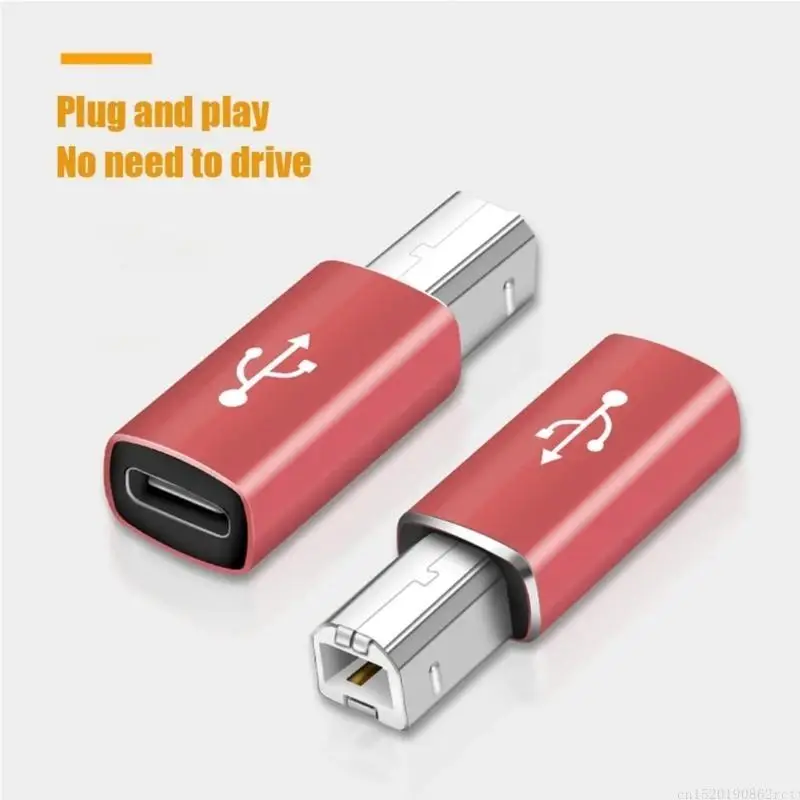 

D5BB Прочный USB C Женский адаптер для MIDI для MIDI Electric Piano Electric Drum Scanner, Факс MIDI -адаптер для MIDI,