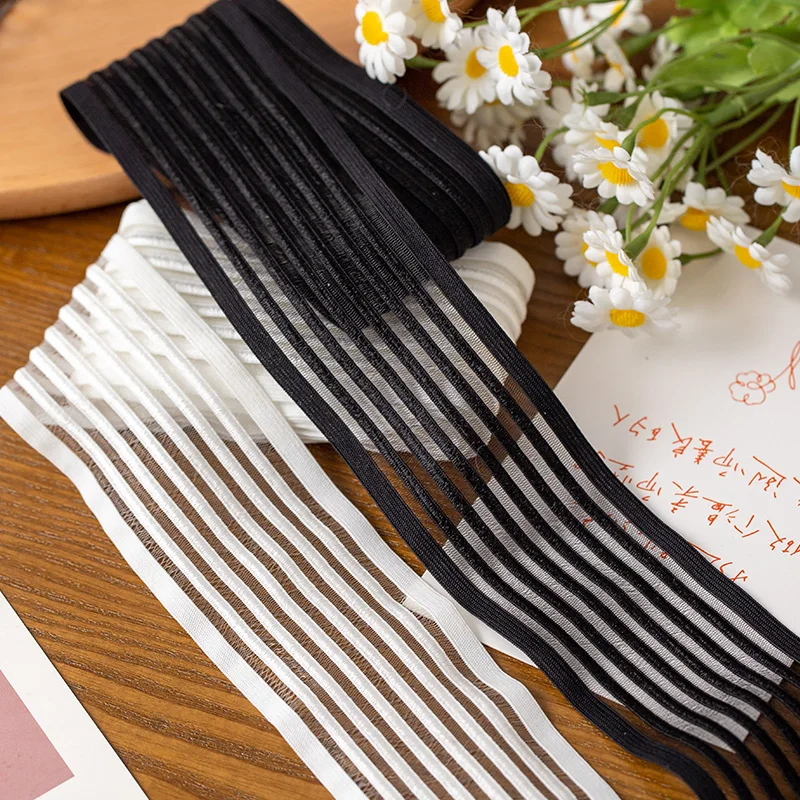 2Meters lace fabric trimmings for DIY clothing sewing accessories sewing materials elastic webbing strap 5cm wide crafts supply