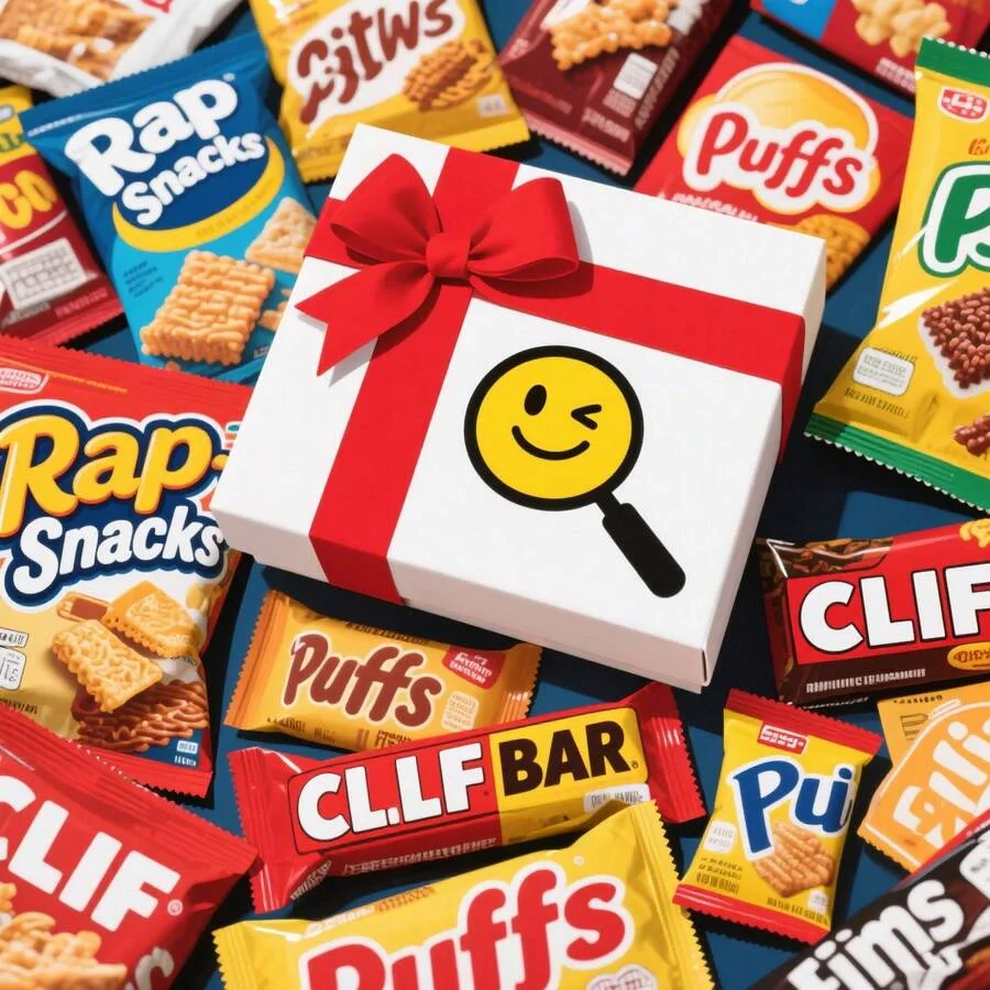 Impressione qualquer destinatário de presente com surpresas deliciosas e lanches saborosos.