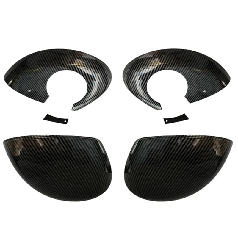 B07A-Car Rearview Mirror Cover Protective Cover 6 Pcs Set For Xiaomi Su7 Side Mirror Scratch Resistant Modified Accessories