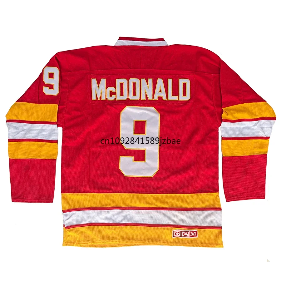 Футболка Lanny McDonald, Канада, Калгари, ретро, хоккейные майки 30, майка Майка Вернона 14, Джерси Терен Флиса, мужские размеры M-3XL Футболка Lanny McDonald, Канада, Калгари, ретро, хоккейные майки 30, майка Майка Вернона 14, Джерси Терен Флиса, мужские размеры M-3XL