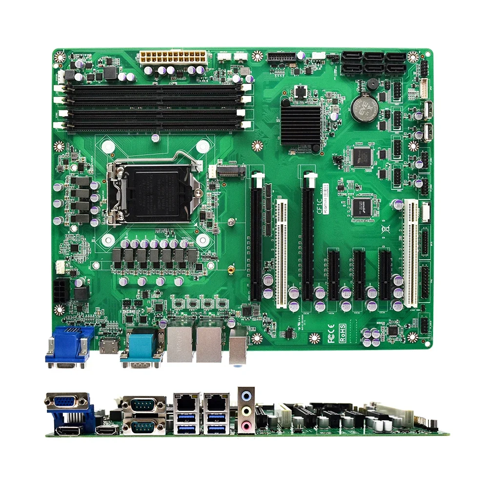 IPC-Q477 Fodenn 5*PCIE 6*SATA PC Motherboard Multifunction Industrial Motherboards OEM