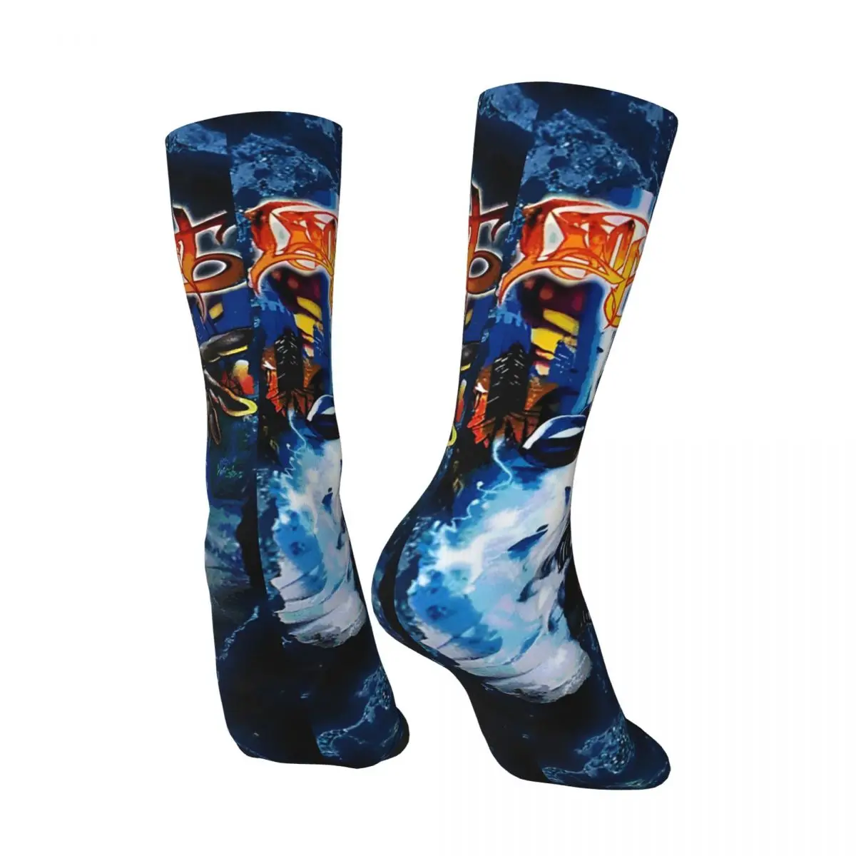 Retro Significant Men's compression Socks Unisex Limp Bizkit Harajuku Pattern Printed Novelty Crew Sock