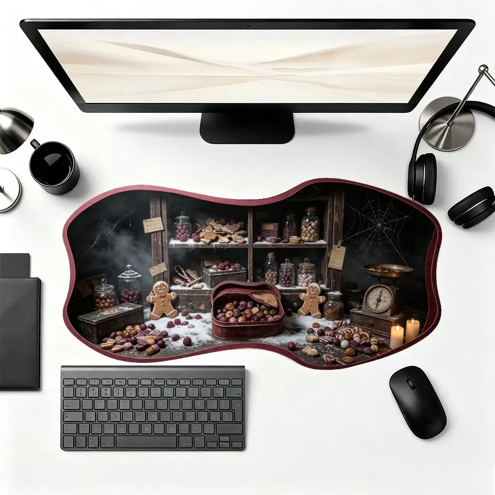 Large Size Mouse Pads Retro Candy Storage Room Playmat Perfect Match For Office Desktop And Entertainment Gaming Setups