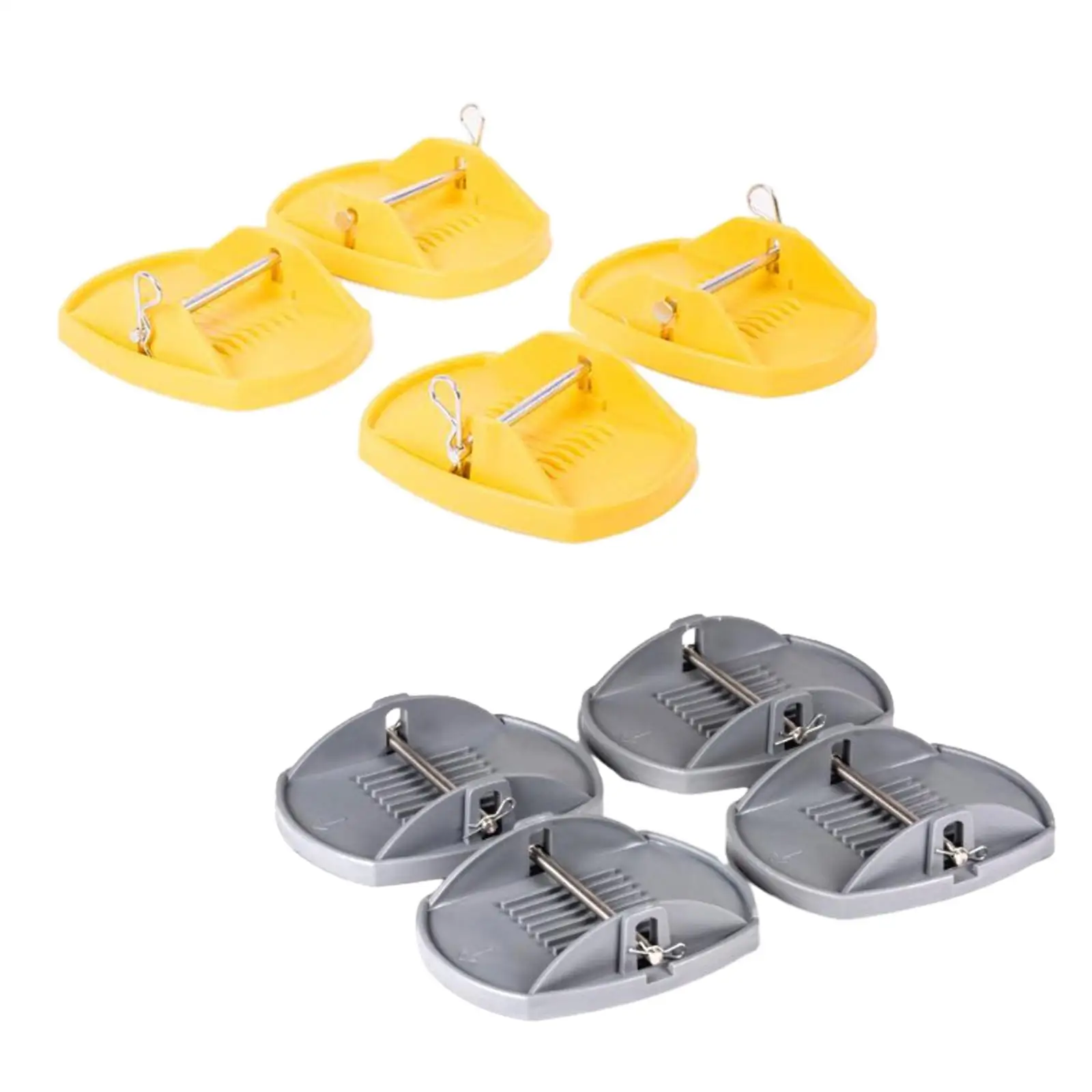 

4 Pieces Jack Pad Adapter Wear Resistant Accessories for RV Jack Lift Pad
