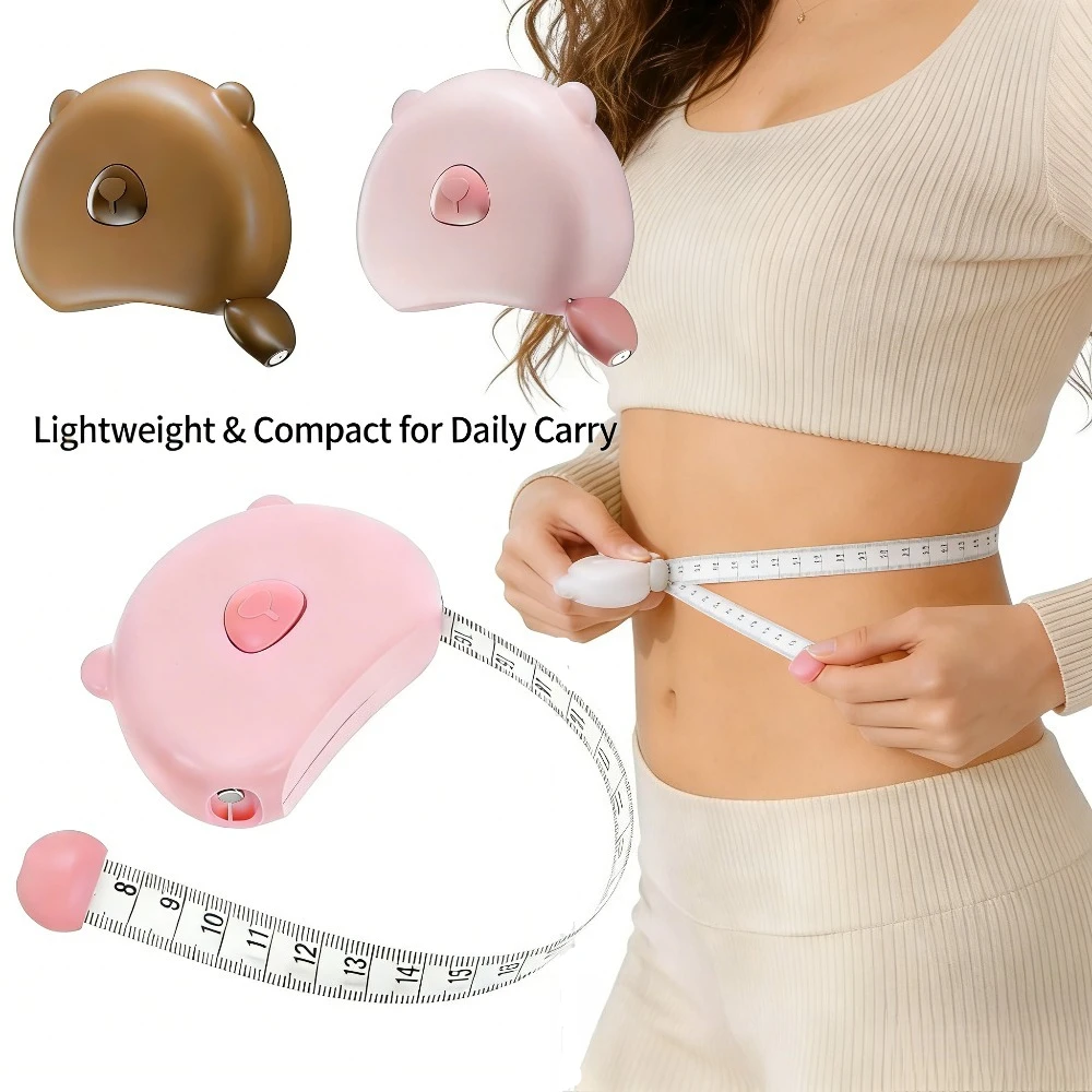 

Household Multi-Purpose Portable Tape Measure Auto Retract Fitness Tailoring Circumference Measuring Tool