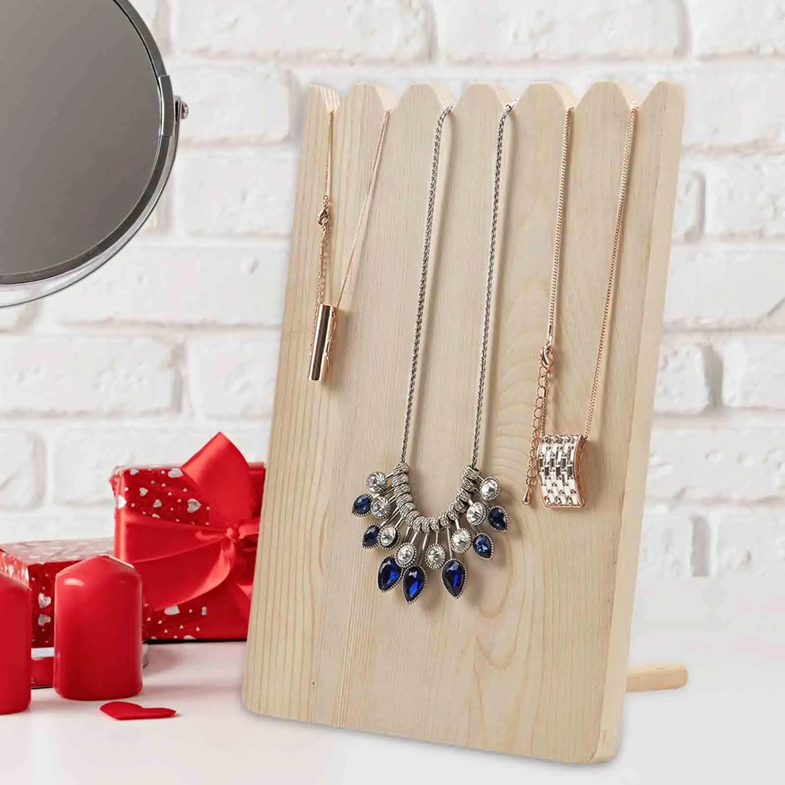 Colar Display Stand para casa e chuveiro, suporte pendente, bancada elegante