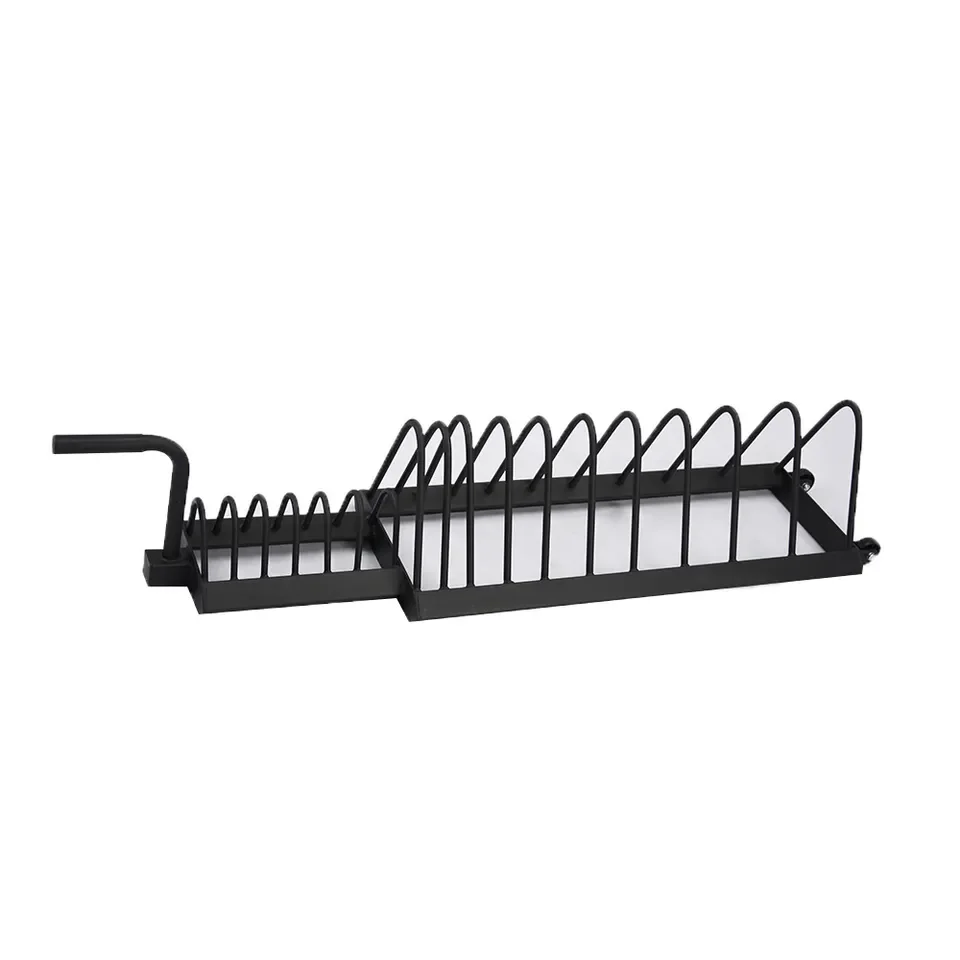 Horizontal Storage Rack  Gym Storage Trailer Carts Movable Barbell Rack