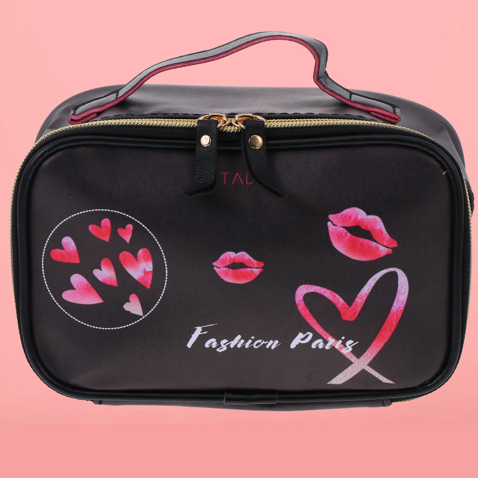 

1 шт. Модная полосатая сумка для хранения, портативный легкий органайзер для косметики из ПУ, водонепроницаемый дорожный чехол для туалетных принадлежностей