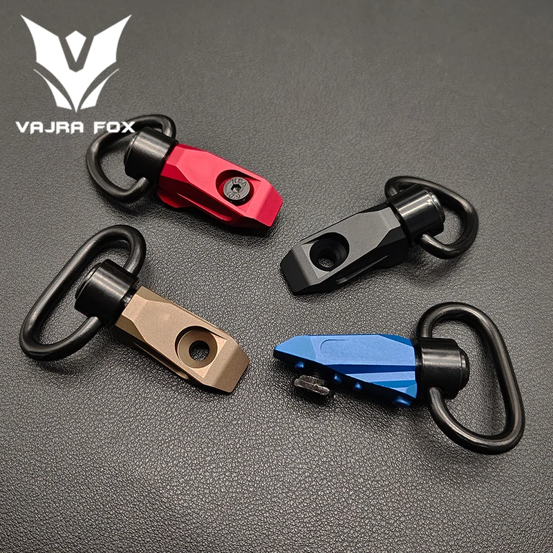 Outdoor Tactical SI Metal 4-color Diagonal QD Sling Installation Vertical Rotation Button Mlok Hunting Weapon Accessories