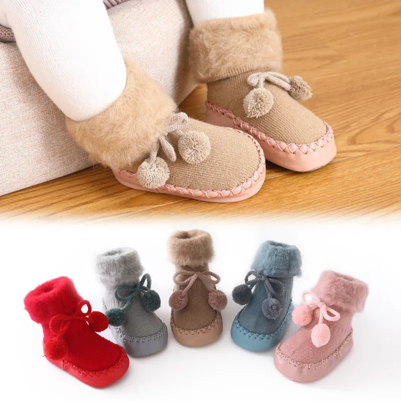 Thickened Kids Socks Shoes Winter Super Warm Baby Toddler Boots Boys Girl Sneakers Newborn Indoor Shoes Floor Footwear shoes