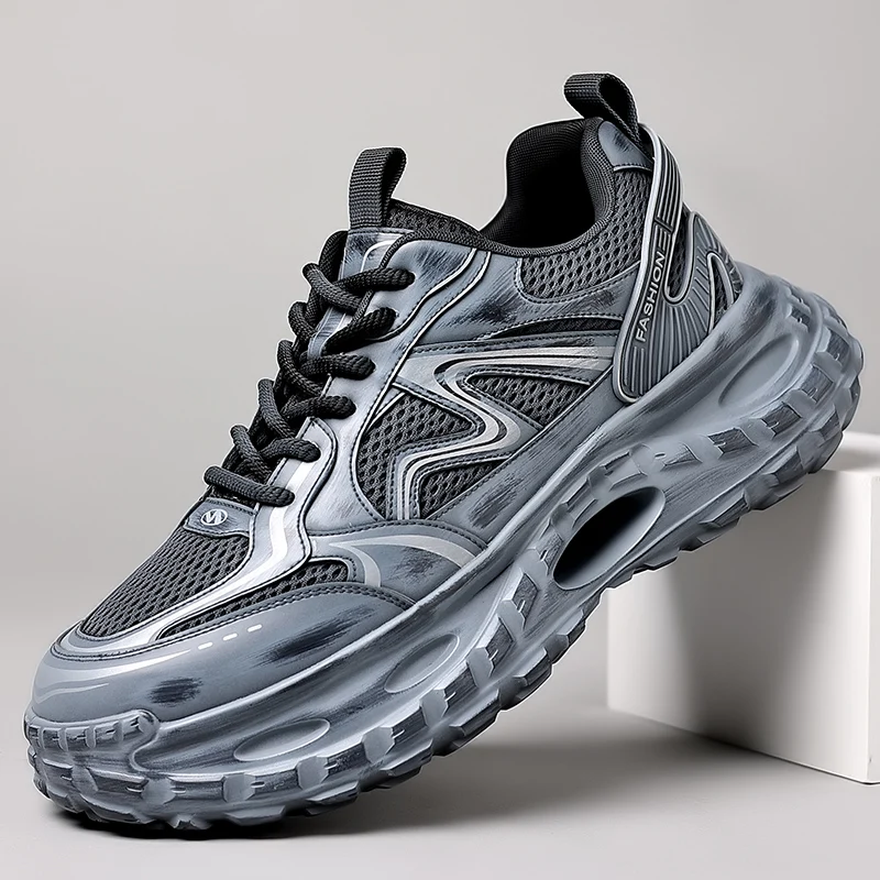 

Men's Shoes Breathable All-match Mesh Shoes Casual Sports Trendy Shoes Men's All-match Wear-resistant Running Shoes for Men