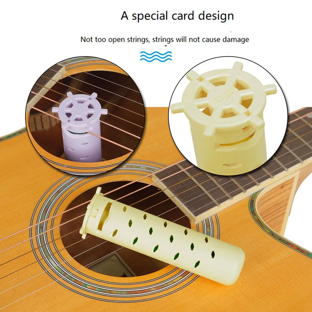 SOLO Acoustic Guitar Sound Holes Humidifier Moisture Tank Guitar Humidifier Anti-Drying-Panel Cracking Guitar Accessories,Yellow