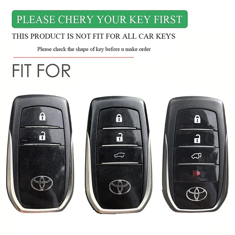 حافظة مفاتيح السيارة لتويوتا هايلكس 2024 يارس كورولا 2023 Rav4 2021 CHR ريفو أوريس إنوفا هايلاندر فينزا فورتشن مفتاح حامل