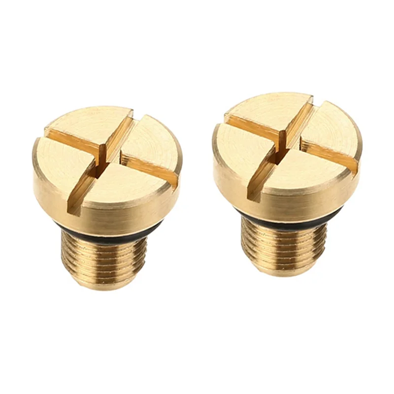 

2 Pcs 17111712788 Radiator Overflow Coolant Expansion Tank Bleeder Screw Gold Parts Accessories For BMW E36 E39 E46 Etc