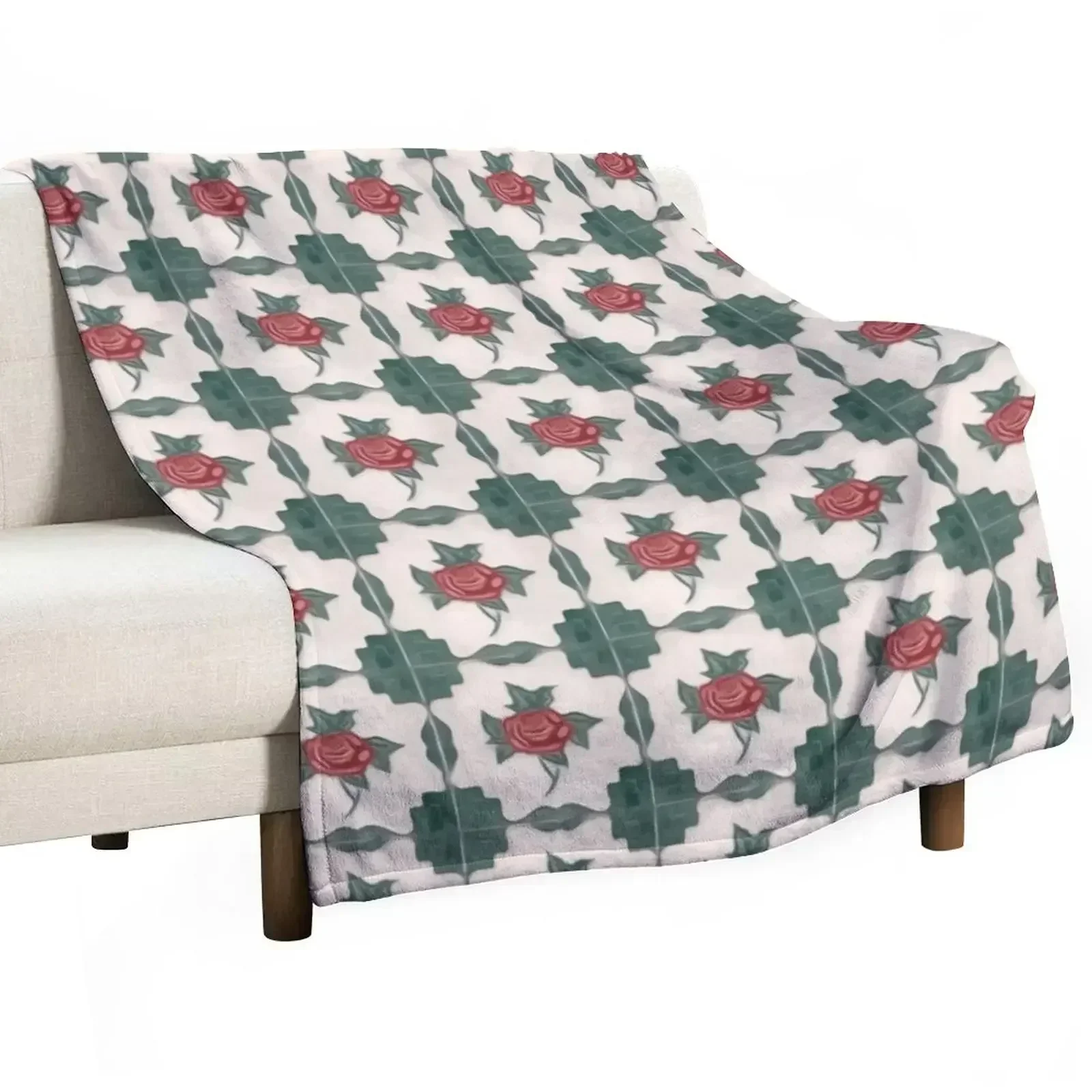 

Floor Series: Peranakan Tiles 60 Throw Blanket decorative Winter beds Travel Luxury Brand Blankets