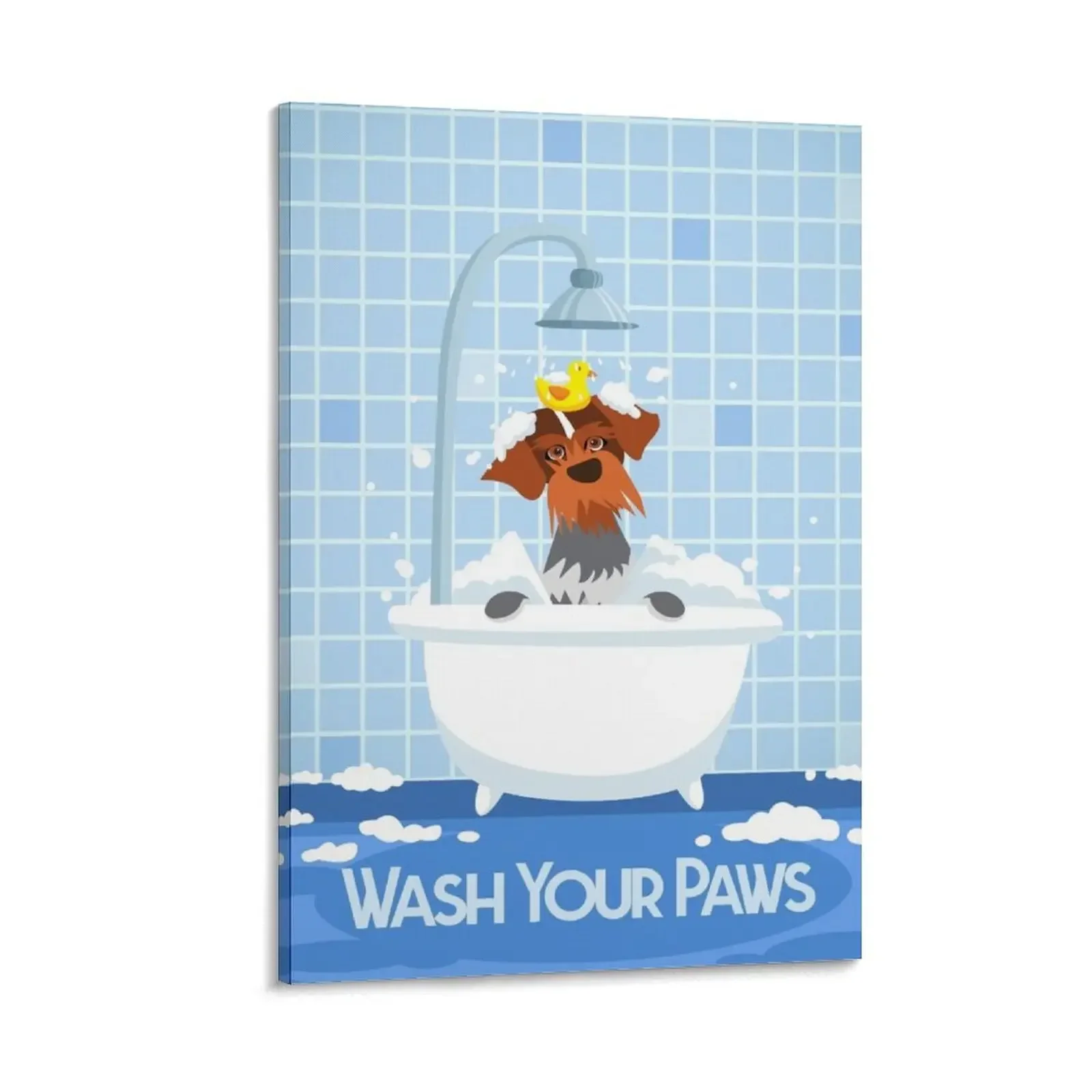 

WASH YOUR PAWS Canvas Painting bedroom decor home decorations room decorations for girls