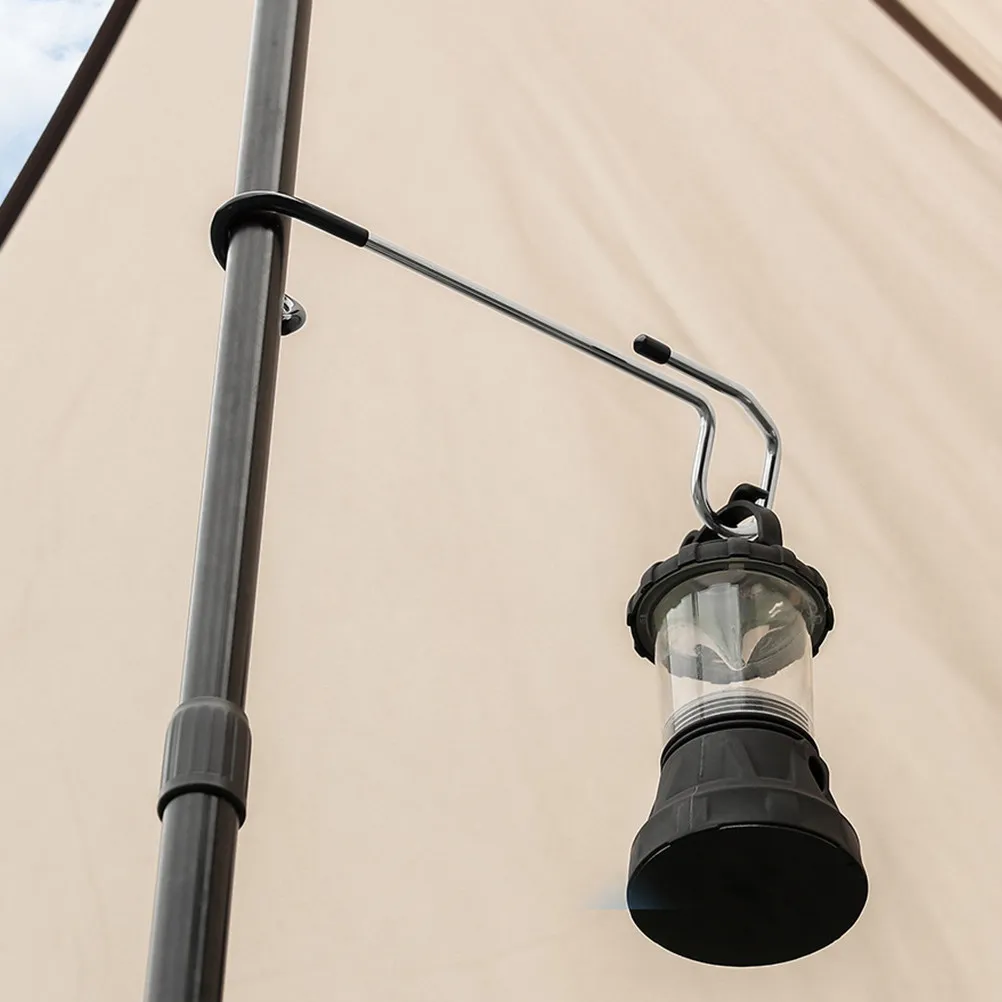 2Pcs Anti Slip Light St Hooks for Camping Travel Hiking Fishing Hanging Lights Clothes Lanterns Bags Tent Lamp Hooks Outdoor view 5